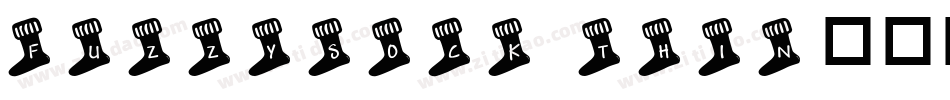 FuzzySock Thin字体转换